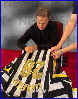 FABIO CANNAVARO Rare Hand Signed Retro Juventus Home Centenary Jersey PROOF/COA