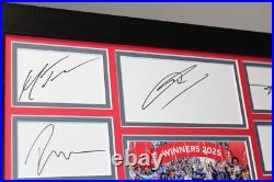 FA Cup Winners 2025 CRYSTAL PALACE Framed SIGNED Photo Display + COA Eze Guehi