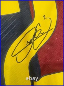FC Barcelona Tres Amigos Signed Size L Jersey #122 Autographs ICONS COA