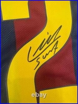 FC Barcelona Tres Amigos Signed Size L Jersey #122 Autographs ICONS COA