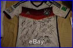 FIFA 2014 World Cup champions Germany team and coach signed Official Jersey