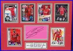 FRAMED Georginio Wijnaldum Liverpool SIGNED Autograph Auto Card Memorabilia COA