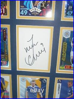 FRAMED Jamie Vardy Leicester City SIGNED Autograph Display Memorabilia Proof COA