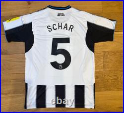 Fabian Schar Hand Signed Newcatsle 25/26 Home Shirt With Photo Proof + COA