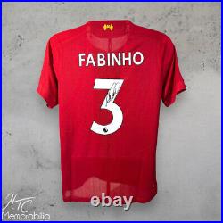 Fabinho Signed Official 19/20 Liverpool Football Shirt