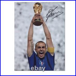 Fabio Cannavaro Signed Italy Football Photo
