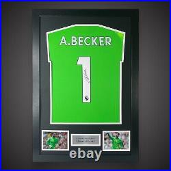 Fantastic Alisson Becker Hand Signed And Framed Liverpool Shirt £199