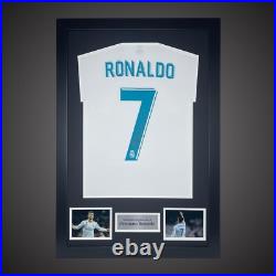 Fantastic Cristiano Ronaldo Hand Signed And Framed Real Madrid Shirt £599