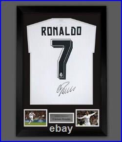 Fantastic Cristiano Ronaldo Hand Signed And Framed Real Madrid Shirt £599