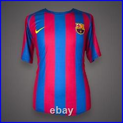 Fantastic Ronaldinho Signed Barcelona Football Shirt Private Signing COA £389