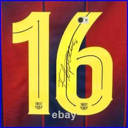 Fermin Lopez Signed FC Barcelona Soccer Jersey #16 with Beckett COA