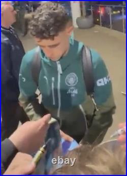 Foden Signed Man City Treble Season Shirt With Proof
