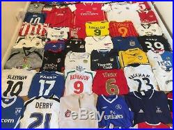 Football Shirt Joblot 116 Bundle Inc Signed HENRY Arsenal Juve Man U City Madrid