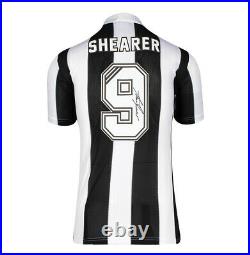 Framed Alan Shearer Signed Newcastle Shirt Number 9 Autograph Jersey