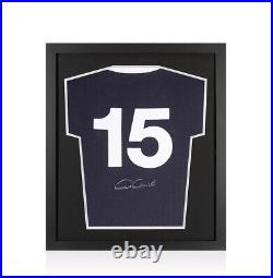 Framed Archie Gemmill Signed Scotland Shirt 1978, Number 15 Compact