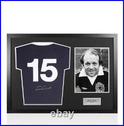 Framed Archie Gemmill Signed Scotland Shirt 1978, Number 15 Panoramic