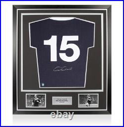 Framed Archie Gemmill Signed Scotland Shirt 1978, Number 15 Premium
