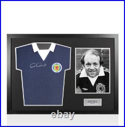 Framed Archie Gemmill Signed Scotland Shirt 1978 Panoramic Autograph
