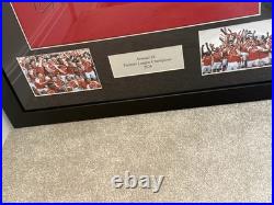 Framed Arsenal Premier 2026 Champions Shirt No COA Team Signature Pls Read Below