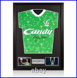 Framed Bruce Grobbelaar Signed Liverpool Shirt Candy, 1989-91 Autograph