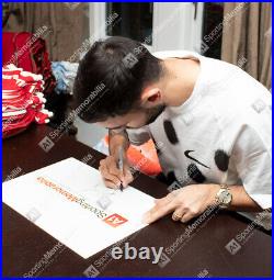 Framed Bruno Fernandes Signed Manchester United Shirt 2020-2021 Autograph