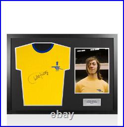 Framed Charlie George Signed Arsenal Shirt 1971, FA Cup Winners, Number Pan