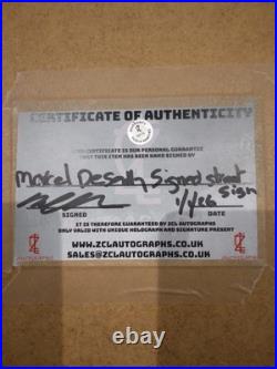 Framed Chelsea Football Ground Street Sign Signed By Marcel Desailly COA