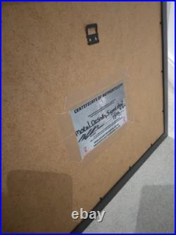 Framed Chelsea Football Ground Street Sign Signed By Marcel Desailly COA