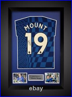 Framed Chelsea Mason Mount Signed Shirt Private Signing- With COA? £209