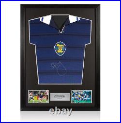 Framed Colin Hendry Signed Scotland Shirt 1998 Autograph Jersey