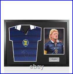 Framed Colin Hendry Signed Scotland Shirt 1998 Panoramic Autograph