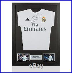 Framed Cristiano Ronaldo Signed Real Madrid Shirt 2015-2016 Autograph