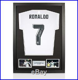 Framed Cristiano Ronaldo Signed Real Madrid Shirt 2015/2016 Number 7