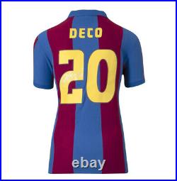 Framed Deco Signed Barcelona Shirt Home, Retro, Number 20 Panoramic