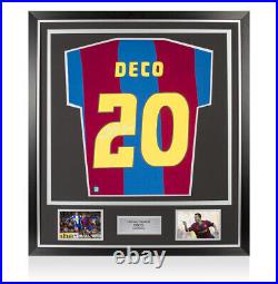 Framed Deco Signed Barcelona Shirt Home, Retro, Number 20 Premium