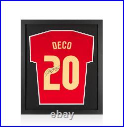 Framed Deco Signed Portugal Shirt Home, 2020/2021, Number 20 Compact
