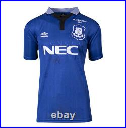Framed Duncan Ferguson Signed Everton Shirt 1995 FA Cup Winners, Umbro, Signed