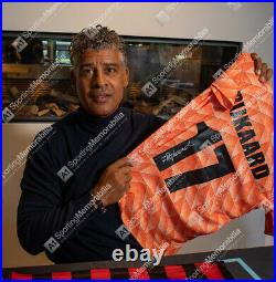 Framed Frank Rijkaard Signed Netherlands Shirt 1988, Number 17 Premium