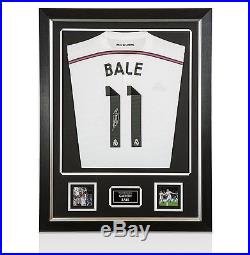 Framed Gareth Bale Hand Signed Real Madrid Shirt 2014/2015 Autograph