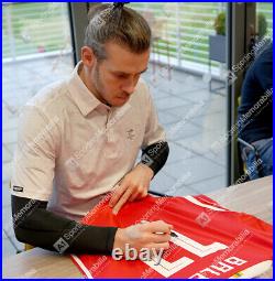 Framed Gareth Bale Signed Wales Shirt Home, 2018-19 Compact Autograph