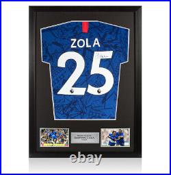 Framed Gianfranco Zola Signed Chelsea Shirt 2019-20, Number 25 Autograph