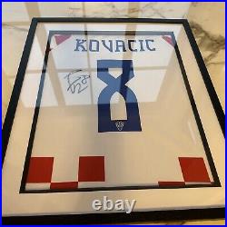 Framed Hand Signed Mateo Kovacic Shirt