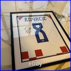 Framed Hand Signed Mateo Kovacic Shirt