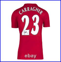 Framed Jamie Carragher Signed Liverpool Shirt Istanbul 2005 Champions League F