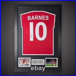 Framed John Barnes Hand Signed Liverpool Number 10 Football Shirt With COA £259