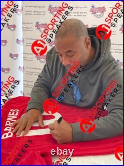 Framed John Barnes Hand Signed Liverpool Number 10 Football Shirt With COA £259