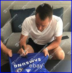 Framed John Terry Signed Chelsea Shirt Home, 2008-2009 Premium Autograph