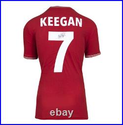 Framed Kevin Keegan Signed Liverpool Shirt Shankly Tee, Number 7 Panoramic