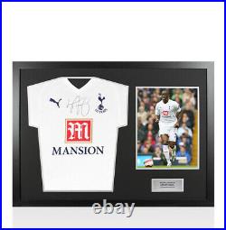 Framed Ledley King Signed Tottenham Hotspur Shirt Home, 2007/2008, 125 Years A