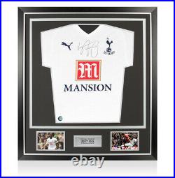 Framed Ledley King Signed Tottenham Hotspur Shirt Home, 2007/2008, 125 Years A